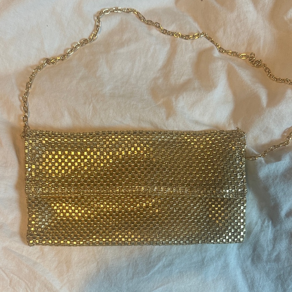 Vintage made in Italy Gold chain clutch